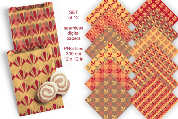 Download Autumn Colors Seamless Papers Set of 12 - Seamless papers Collection
