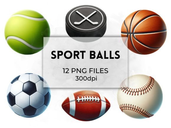 Download Sport Balls Clipart Illustrations Pack - Balls Collection