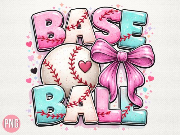 Download Girly Baseball Coquette PNG Shirt - Premium Bundle