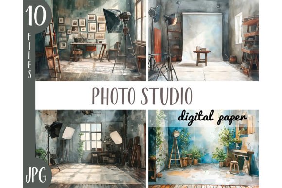 Download Watercolor Photo Studio Clipart JPG - Jpg Collection